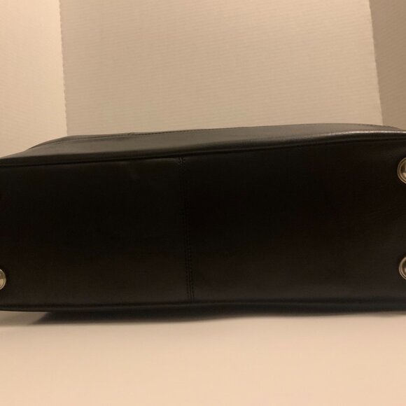 RARE! Kenneth Cole New York Vintage Black Leather Doctor-Style Satchel - Picture 11 of 14